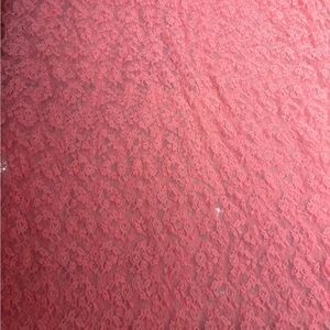 15x3 feet of Pink Lace Fabric